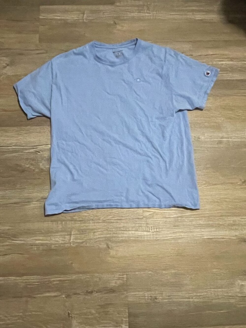 Champion Classic Patch Pocket Logo T-Shirt for Men, Size XL - Swiss Blue
